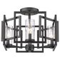 Golden Lighting Marco 4-Light Flush Mount in Matte Black, , large