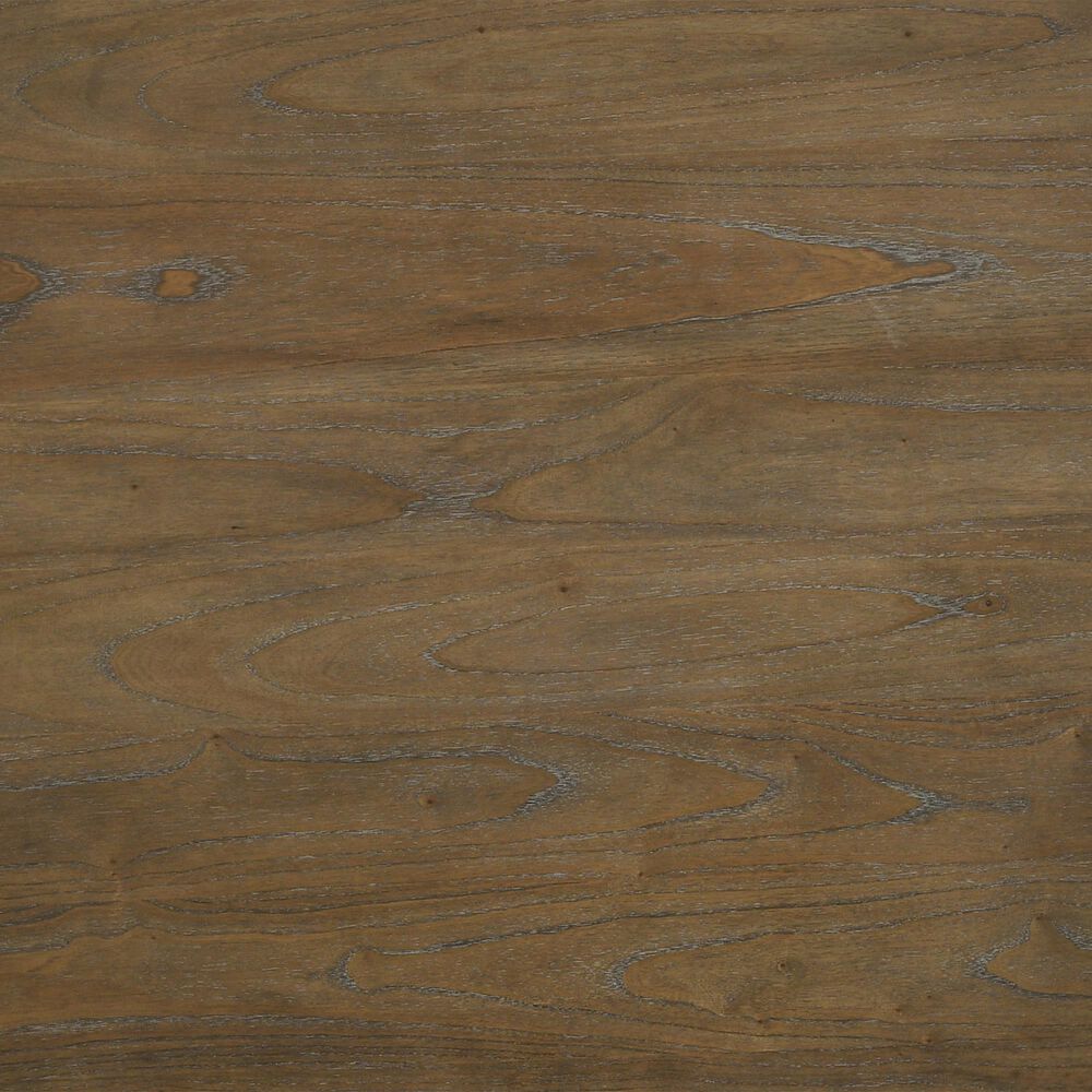 HOMLUX 47"W Round Contemporary Dining Table with Cross Base, in Walnut Top &amp; Off-White Base, , large