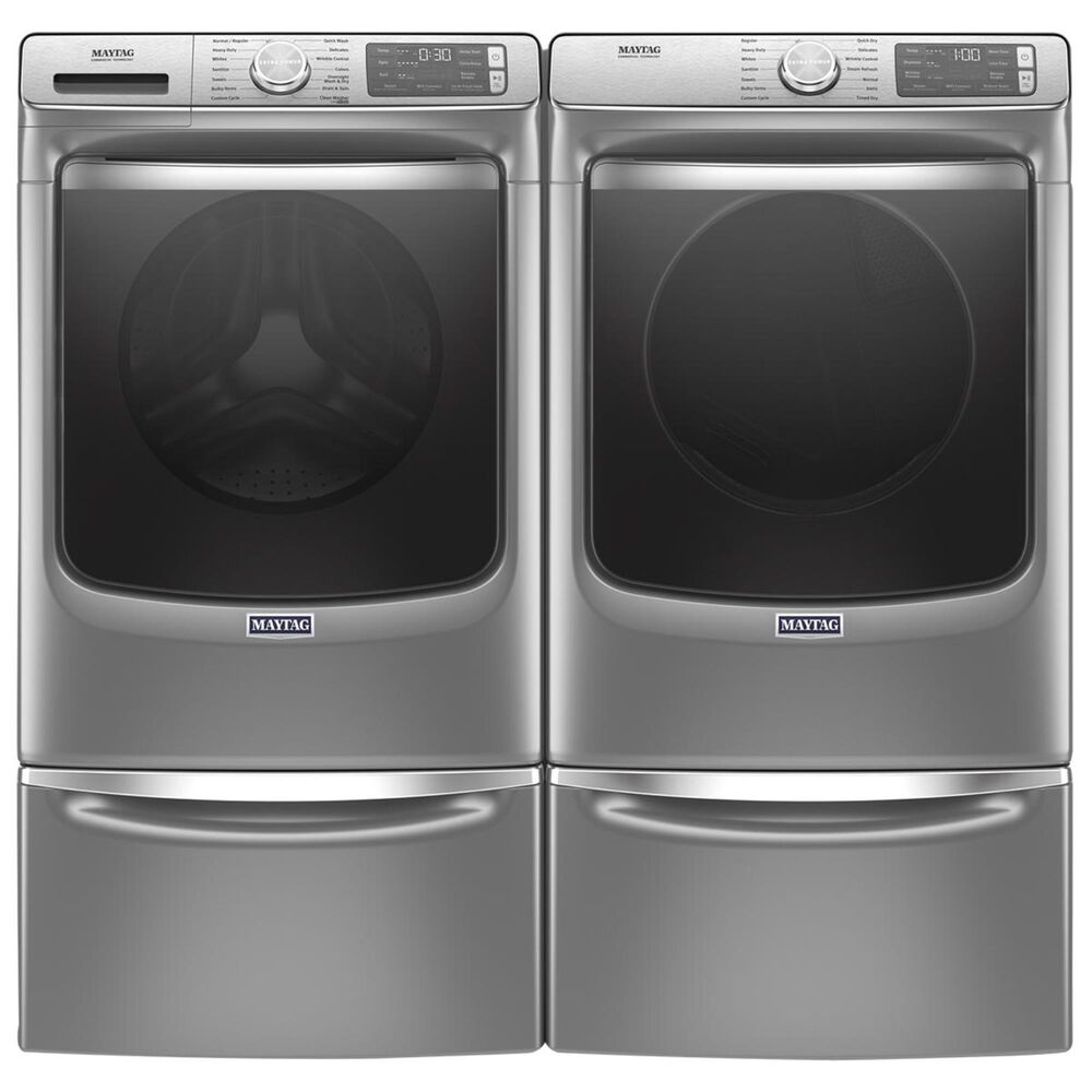 Maytag 5.0 Cu. Ft. Front Load Washer with Steam in Metallic Slate, , large
