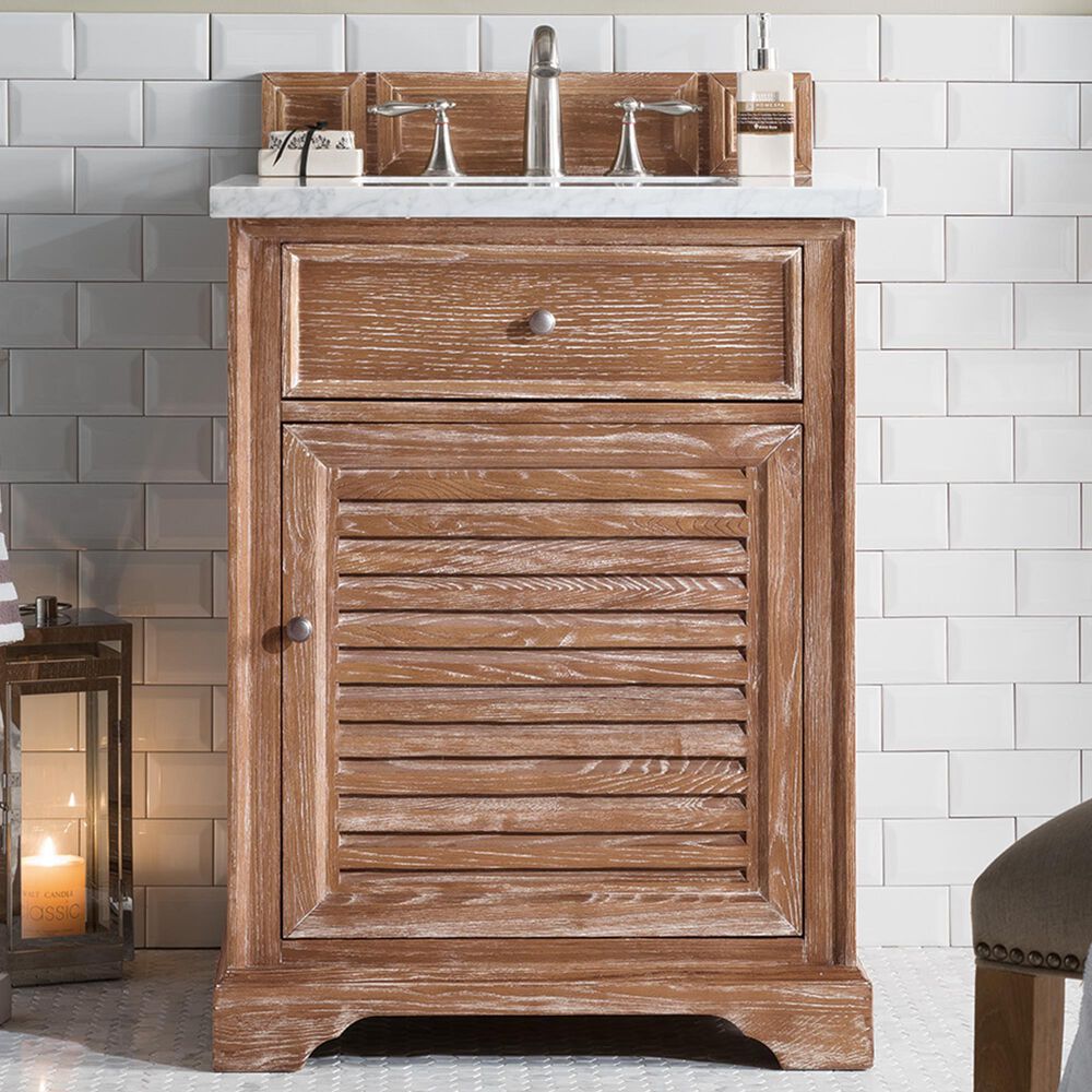 James Martin Savannah 26" Single Vanity Cabinet in Driftwood, , large