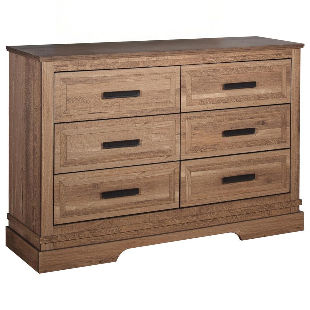 New Heritage Design Coventry Hall 6-Drawer Dresser Only in Pecan, , large