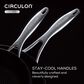 Circulon 8.5" and 10" Tri-Ply Clad Nonstick Frying Pan Set in Stainless Steel, , large