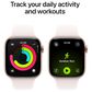 Apple Watch Series 11 (GPS) 46mm Aluminum Case with Light Blush Sport Band - M/L in Rose Gold and 2-Year AppleCare+, , large