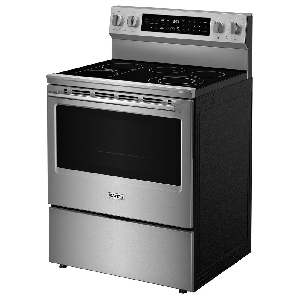 Maytag 5.3 Cu. Ft. Freestanding Electric Range with Grill Mode in Fingerprint Resistant Stainless Steel, , large