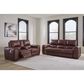 Ashley Alessandro Power Reclining Sofa in Garnet, , large