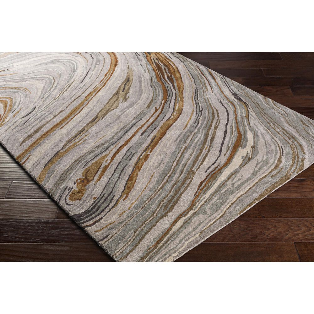 Surya Kavita 12&#39; x 15&#39; Charcoal, Dark Brown, Camel, Gray and Tan Area Rug, , large