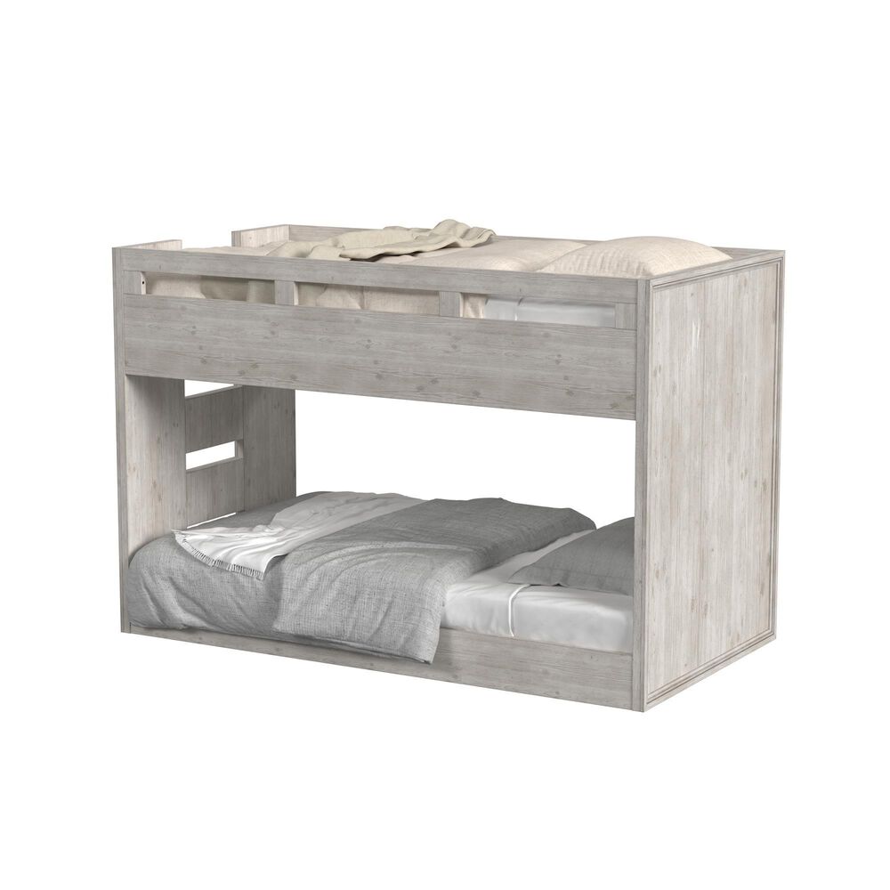Eastern Shore Carlson Twin over Twin Bunk Bed in Washed Linen, , large