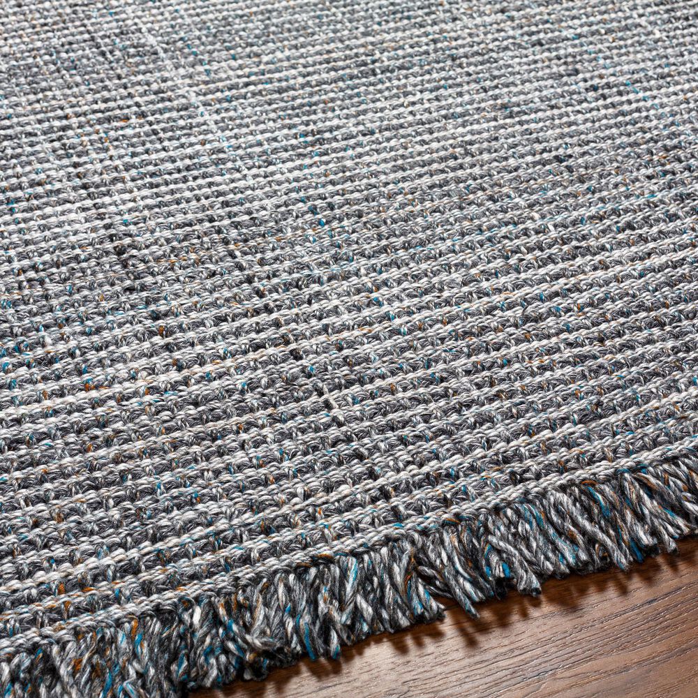 Surya Sara SRU-2301 2&#39; x 3&#39; Light Slate, Charcoal, Brown, Seafoam, Pewter Area Rug, , large