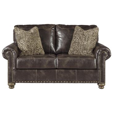 Signature Design by Ashley Nicorvo Loveseat in Coffee, , large