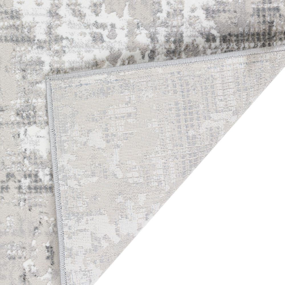 Dalyn Rug Company Rhodes Striped 3&#39;2&quot; x 5&#39;1&quot; Silver Area Rug, , large