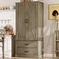 GARVEE 65" Kitchen Pantry Cabinet in Gray, , large