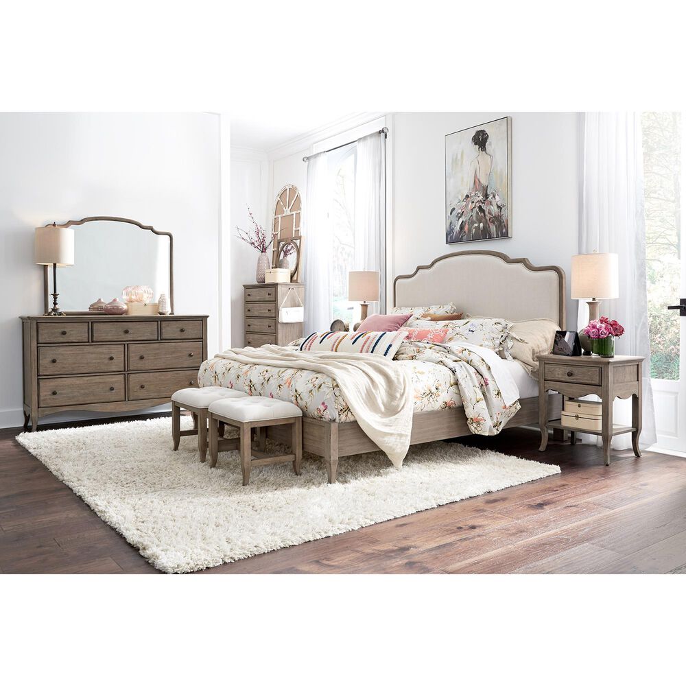 Riva Ridge Provence 4 Piece King Bedroom Set in Patine, , large