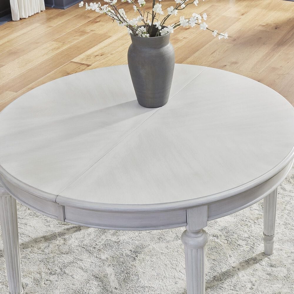 Ashley Montelaine Oval Dining Table in Antique White - Table Only, , large