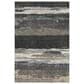 37B Trevi TV8 3" x 5" Black Area Rug, , large