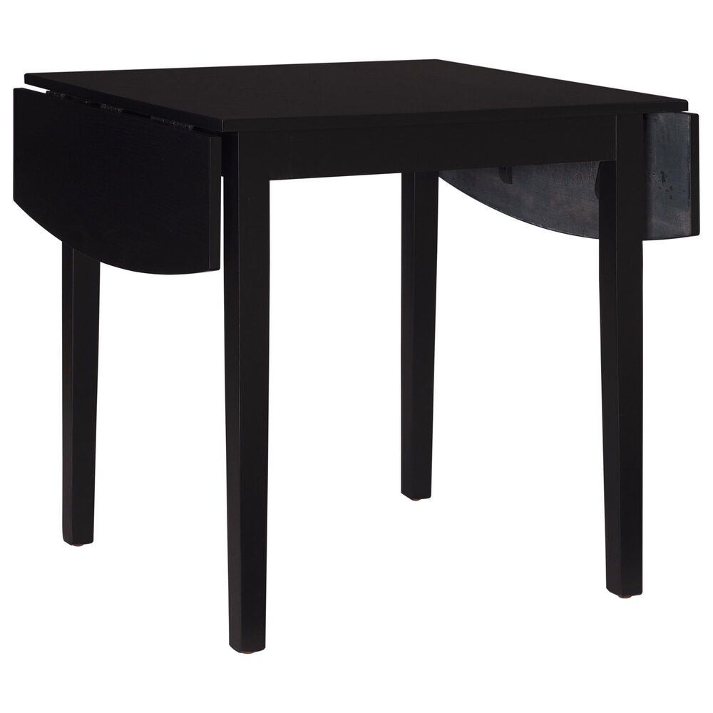 Linon Home Decor Torino Drop Leaf Dining Table in Black - Table Only, , large