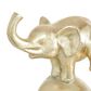 Maple and Jade 10" x 8" Elephant Sculpture in Gold and Black, , large
