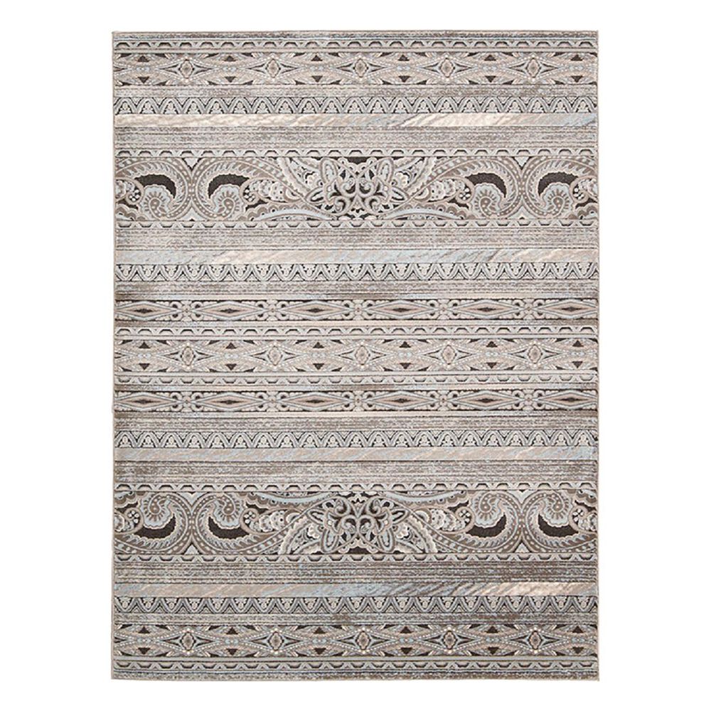 Nourison Karma KRM03 7"10" x 10"6" Stone Area Rug, , large