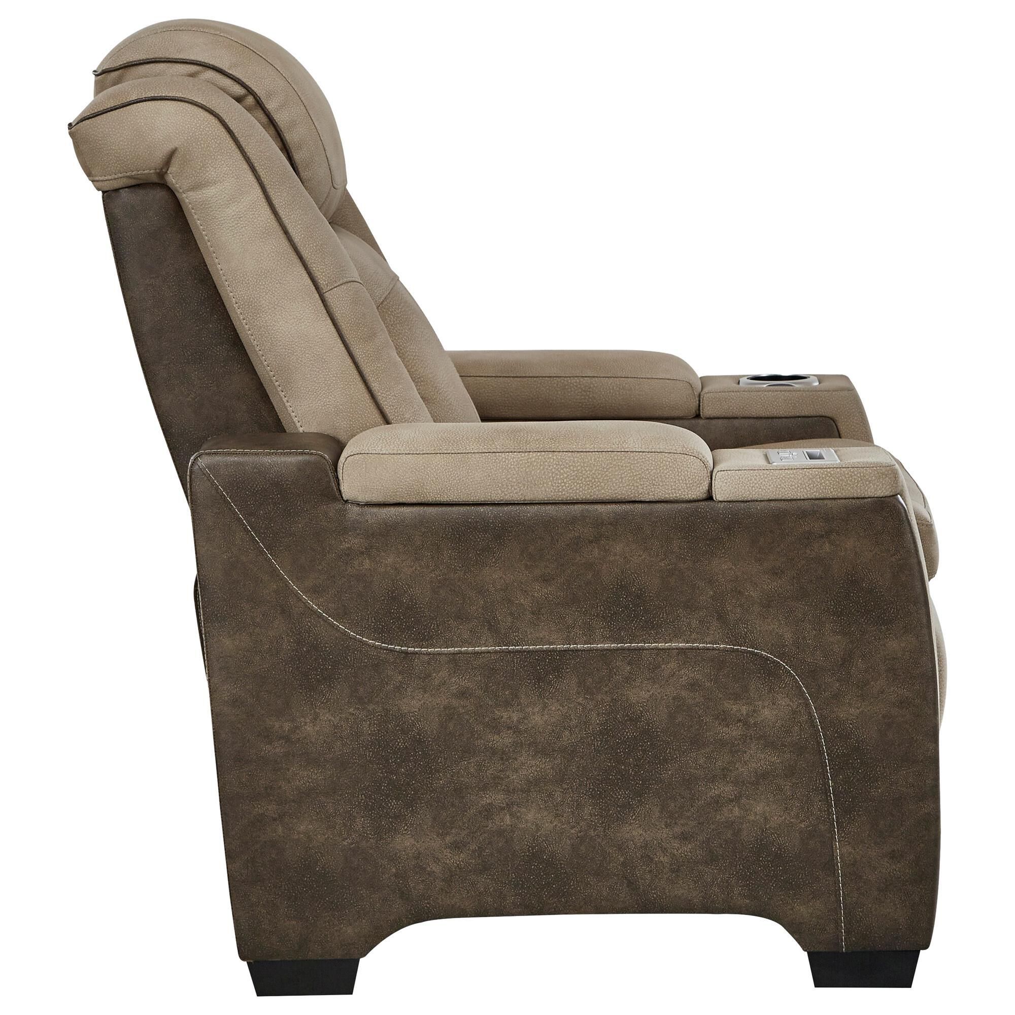 Ashley Next-Gen DuraPella Power Recliner in Sand