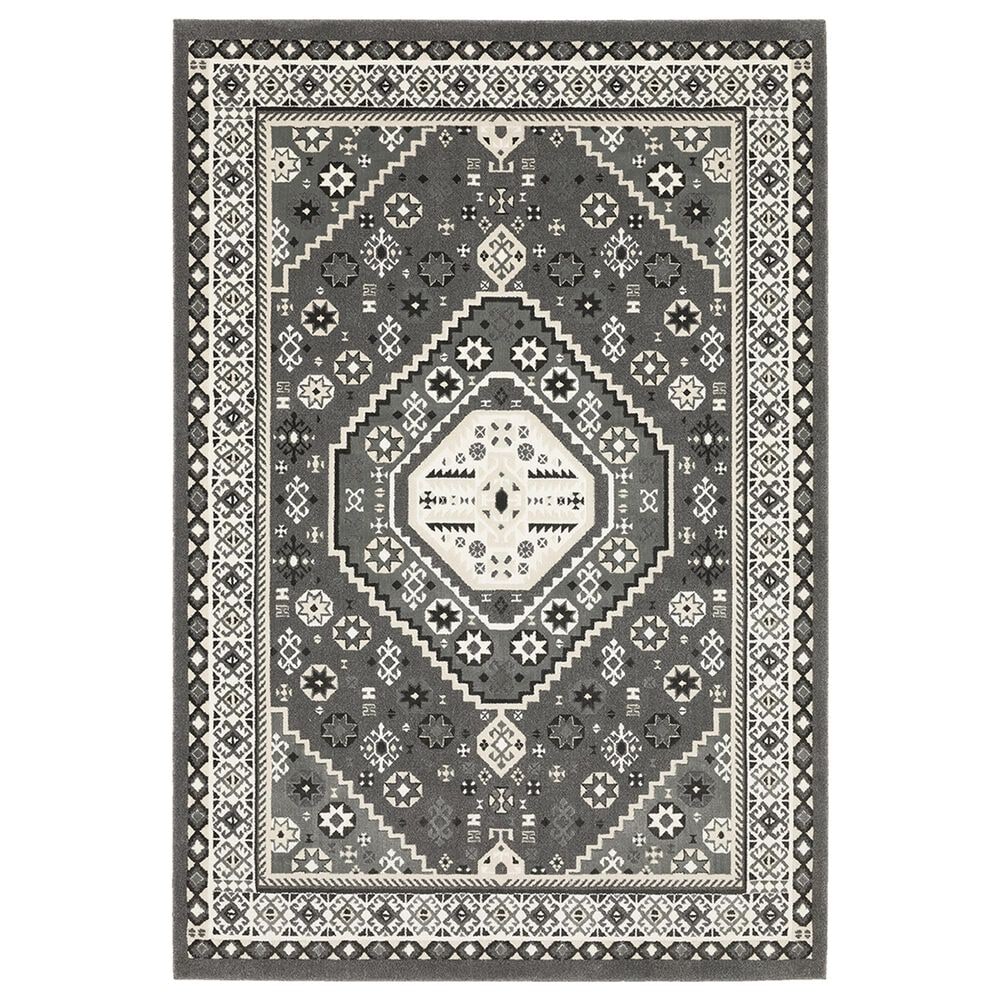 Oriental Weavers Raylan RAY02 3"3" x 5" Grey Area Rug, , large