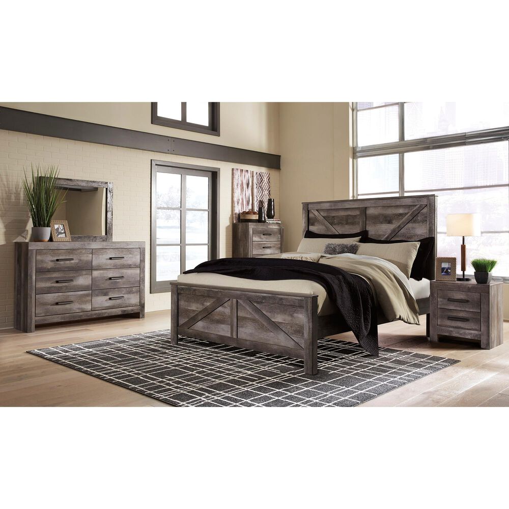 Signature Design By Ashley Wynnlow 3 Piece King Bedroom Set In Gray Nebraska Furniture Mart