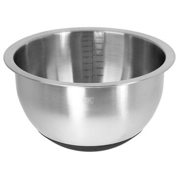   CraftKitchen 5-Quart Mixing Bowl in Brushed Stainless Steel and Black, , large