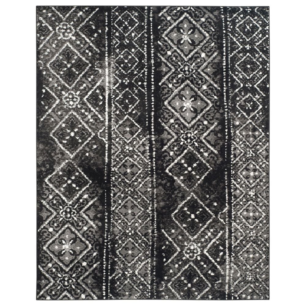 Safavieh Adirondack ADR111C 10" x 14" Black and Silver Area Rug, , large