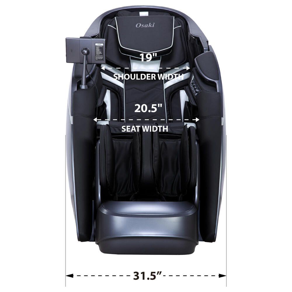 Osaki OS-Pro Power 4D DuoMax SE Zero Gravity Massage Chair in Midnight Black, , large