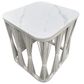 Hawthorne Furniture Alexa Patio Side Table in White, , large
