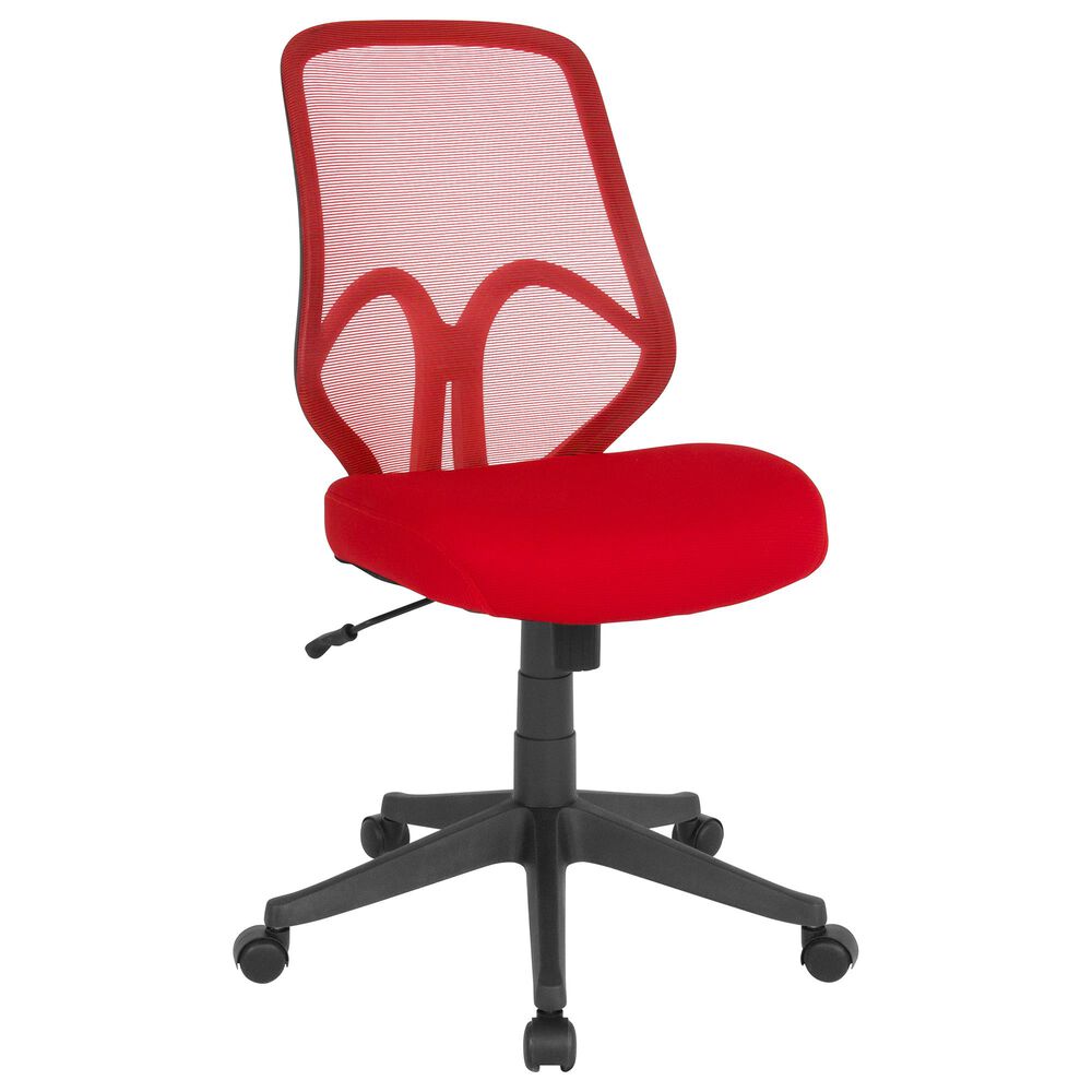 Flash Furniture Salerno Office Chair in Red, , large