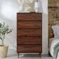 Walker Edison Atticus 4-Drawer Chest in Walnut, , large