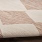 Nourison Positano Geometric Beige 7" x 10" Indoor/Outdoor Area Rug, , large