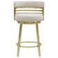 Armen Living Santorini Counter Stool in Gold, , large