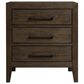 Hawthorne Furniture Norwich Queen Platform Panel Bed with Dresser and Nightstand in Dark Rustic Oak, , large