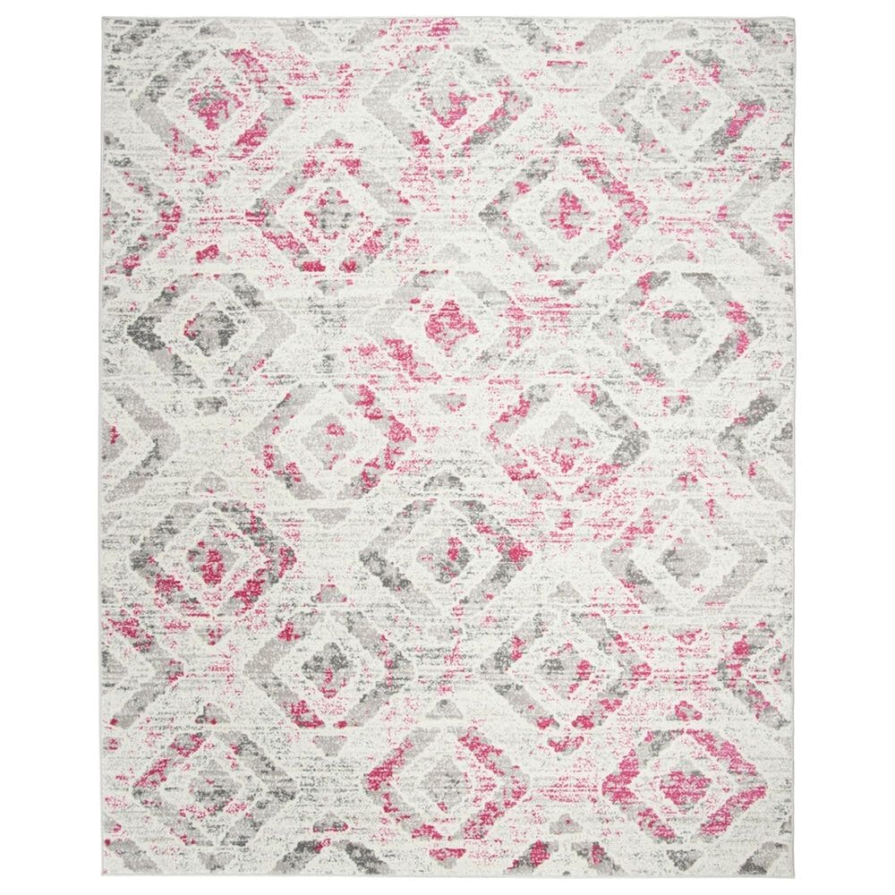 Safavieh Skyler SKY190F 8" x 10" Ivory and Pink Area Rug, , large