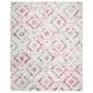 Safavieh Skyler SKY190F 8" x 10" Ivory and Pink Area Rug, , large