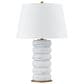 Southern Lighting Winnie Table Lamp in White, Gray and Gold, , large