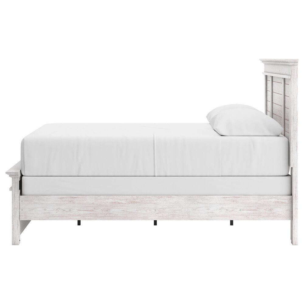 Ashley Makidern Queen Panel Bed in Whitewash, , large