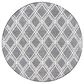 Safavieh Natura NAT478A 6" Round Ivory and Black Area Rug, , large
