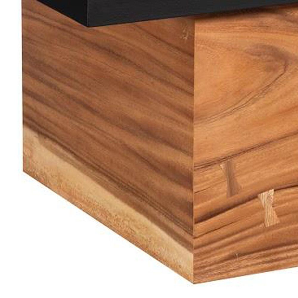 TimberHaus Slant Coffee Table in Natural and Black, , large