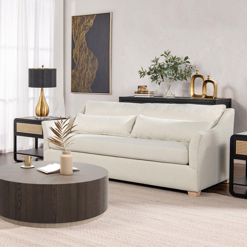 Jennifer Taylor Home Ada Stationary Sofa in Flax White, , large