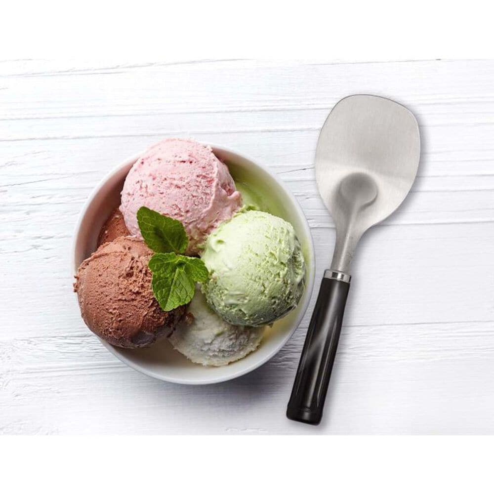 HIC Kitchen Classic Ice Cream Spade in Silver and Black, , large