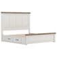 Ashley Savonport King Storage Panel Bed in White and Brown, , large