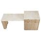 HOMLUX 83" Fluted Kitchen Island in Natural, , large