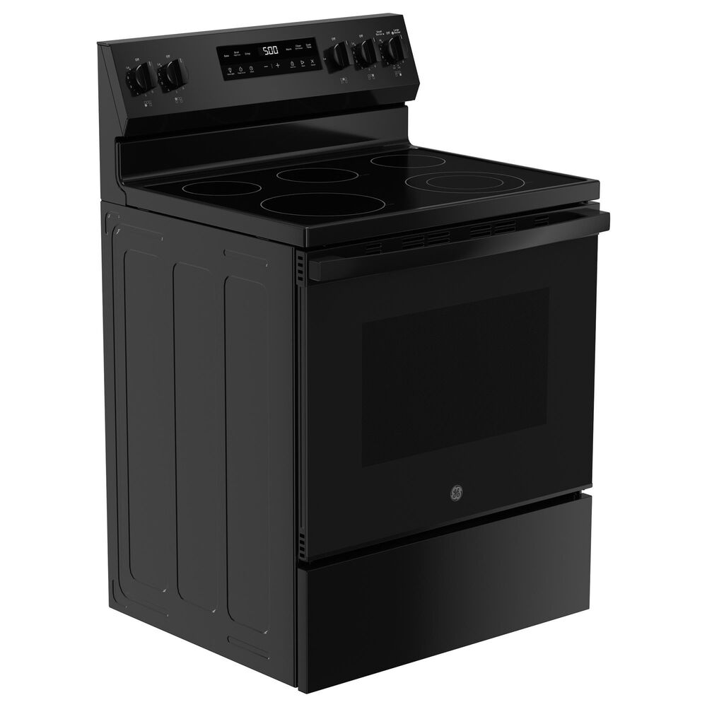 GE Appliances 30&quot; Freestanding Electric Range with Self-Clean in Black, , large