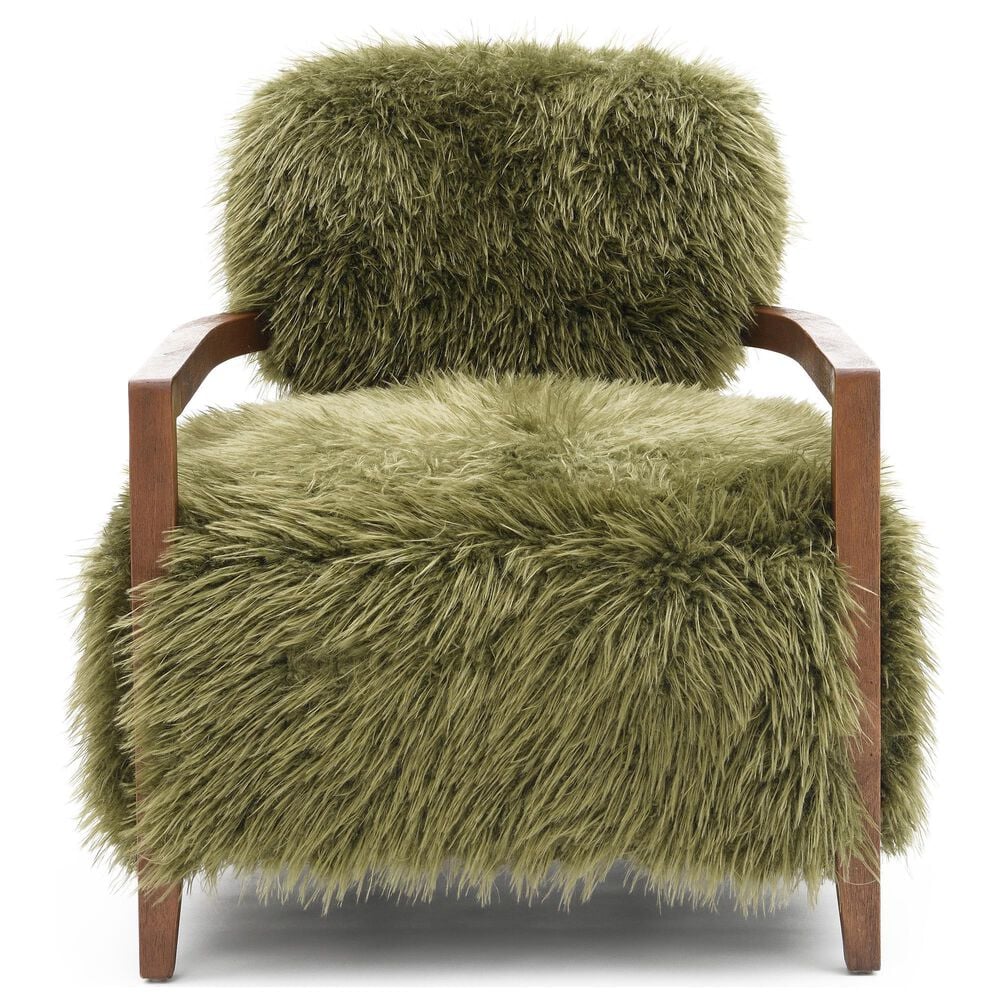 Furniture of America Lumir Long-Haired Accent Chair in Green, , large