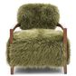 Furniture of America Lumir Long-Haired Accent Chair in Green, , large