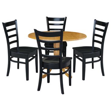 International Concepts 5-Piece Dining Set in Oak and Black, , large