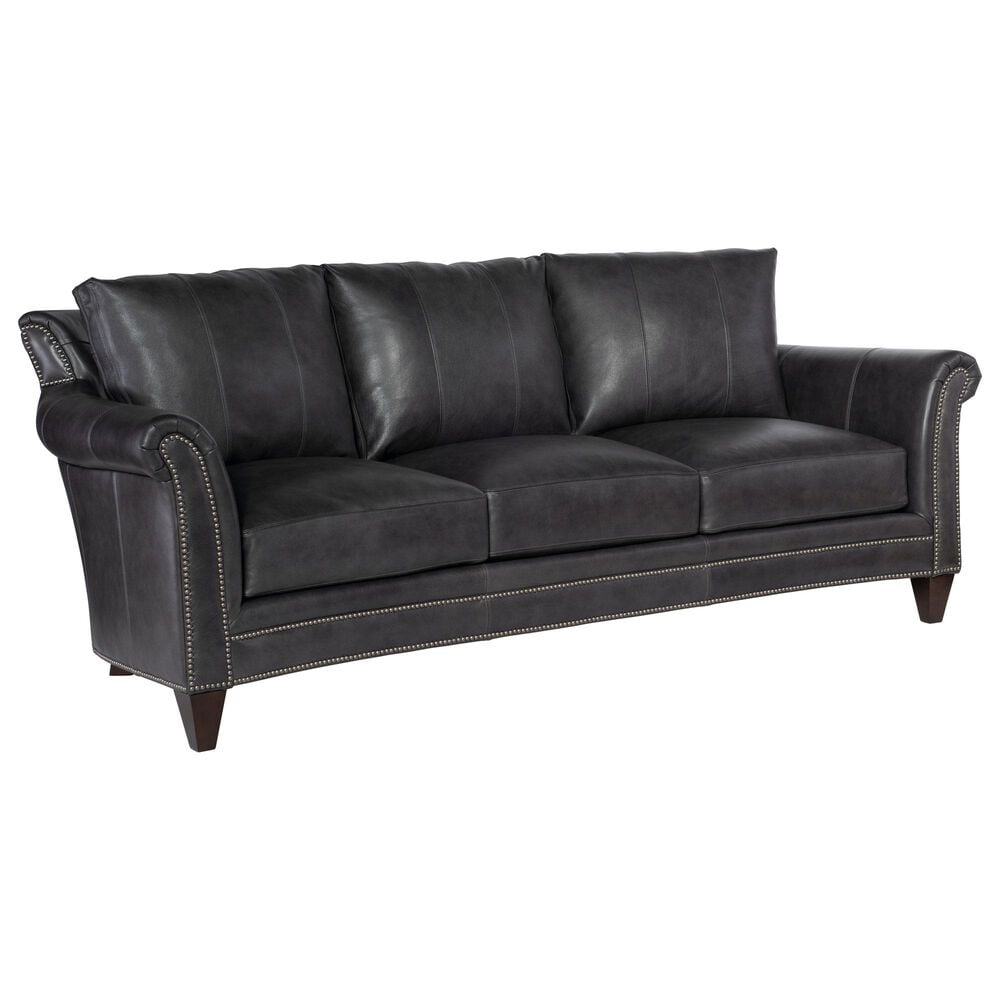 Bradington-Young Richardson Stationary Sofa 8-Way Tie in Charcoal, , large