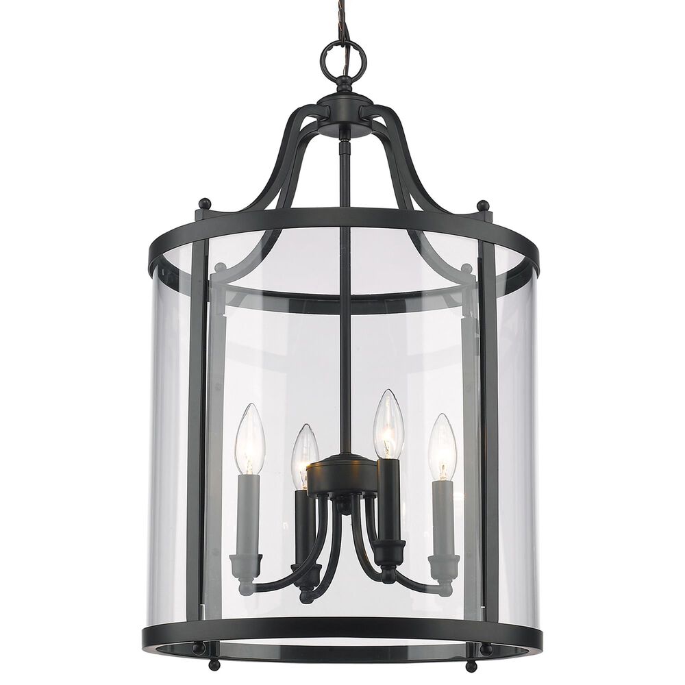 Golden Lighting Payton 4-Light Pendant in Matte Black, , large