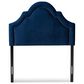 Baxton Studio Rita Twin Panel Headboard in Blue Velvet, , large
